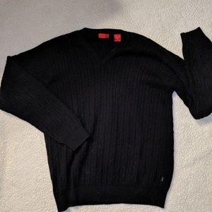 Izod men's black vneck